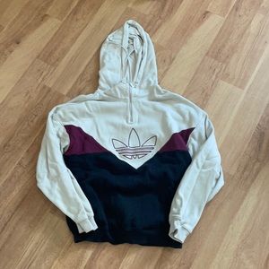 adidas quarter zip hoodie. size small. barely worn. great condition.